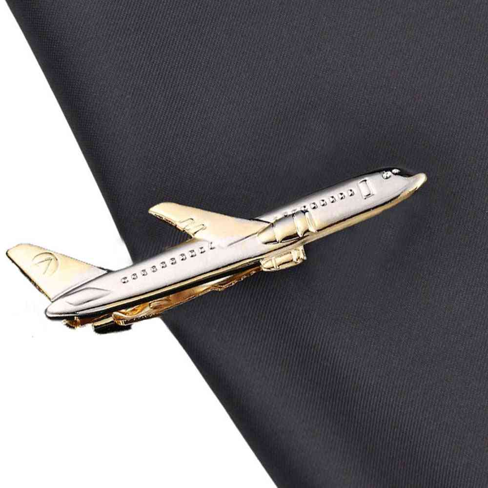 Airplane Shape Men Tie /necktie Clip