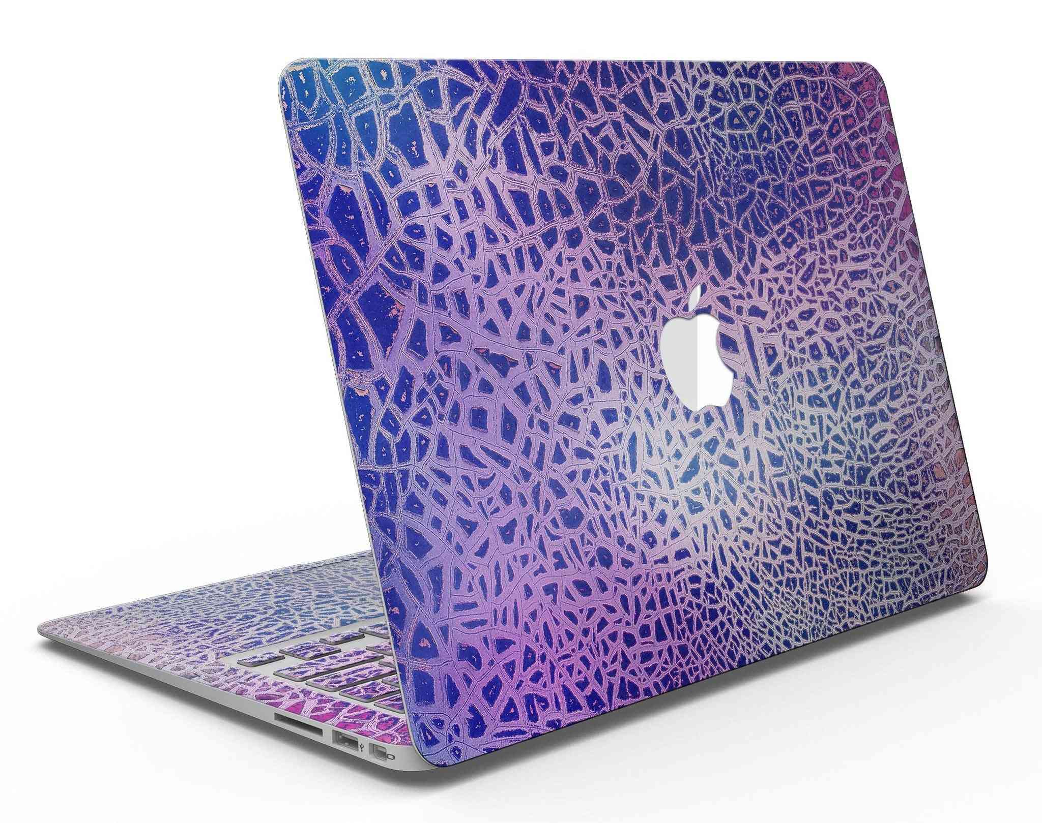 Cracked Purple Texture - Macbook Air Skin Kit