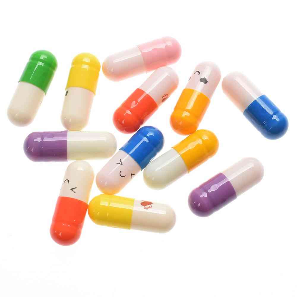 Cute- Capsule Letter Love Pill, Clear Color Mini, Wish Message Bottle