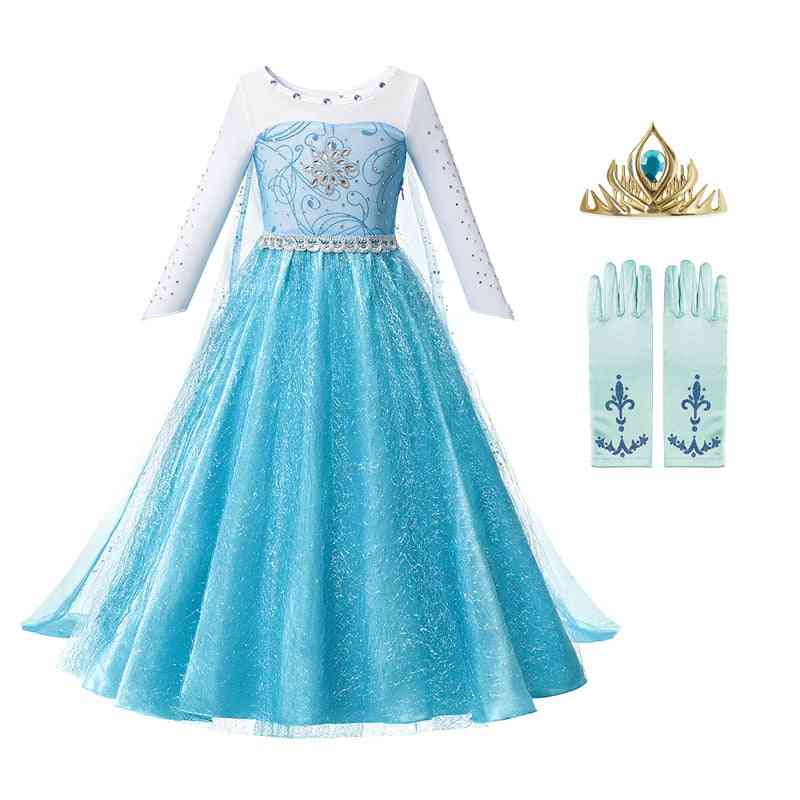 Princess Cosplay Mesh Crystal Dress -