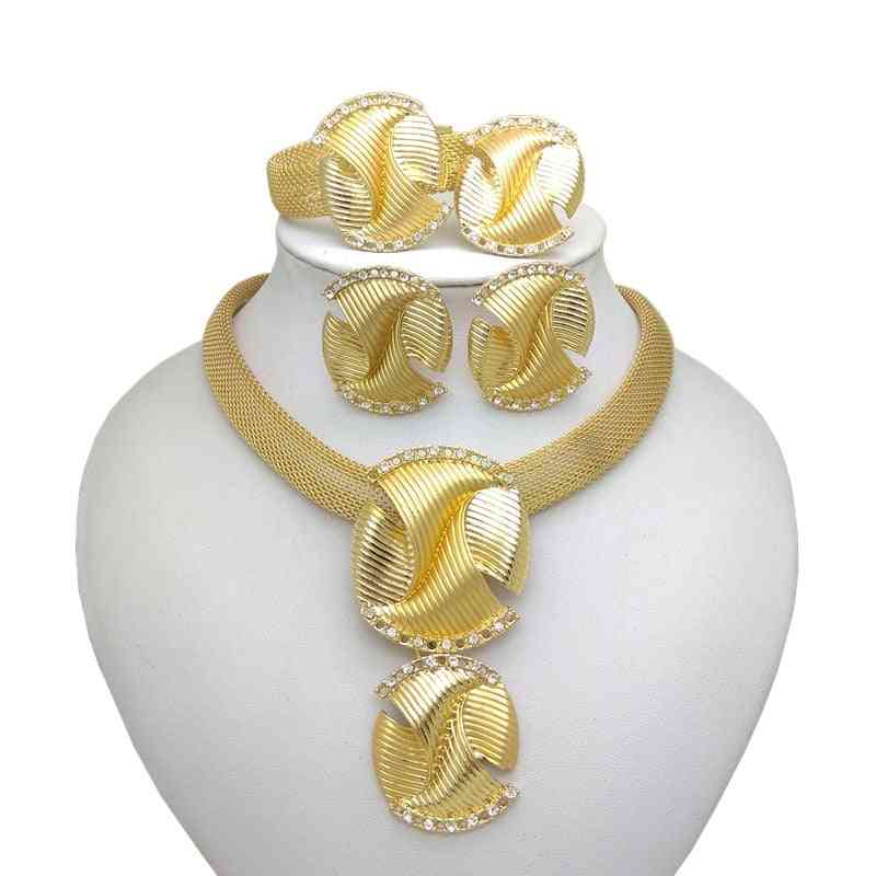 Bridal Jewelry Sets For Woman Necklace Earrings