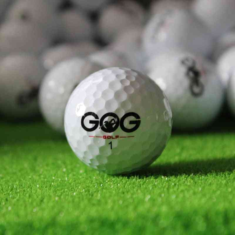 Golf Balls Beginners Practice Driving Range Training Double Layer Ball Rubber