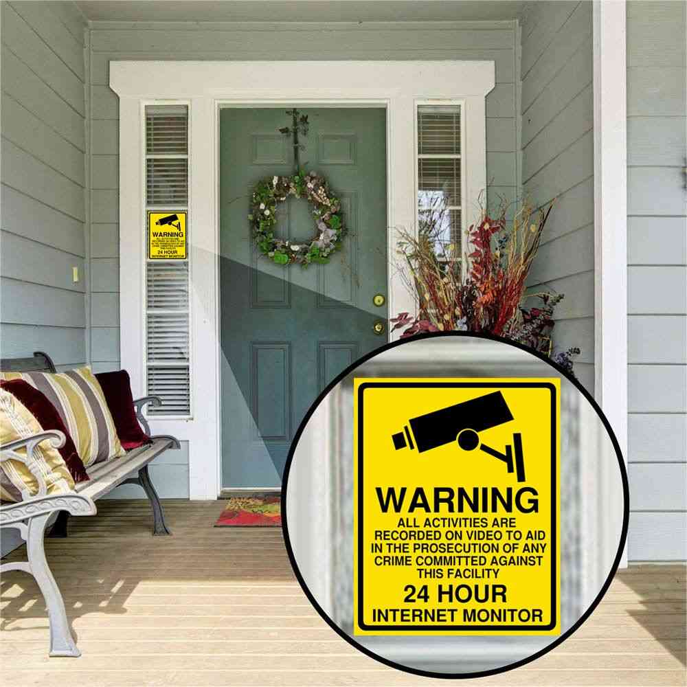 Home Cctv Video Surveillance Security Decal Signs