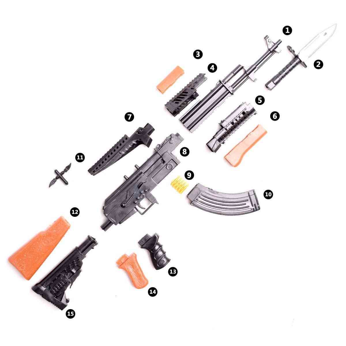 Toy Gun Model Assembly Puzzles Building Bricks