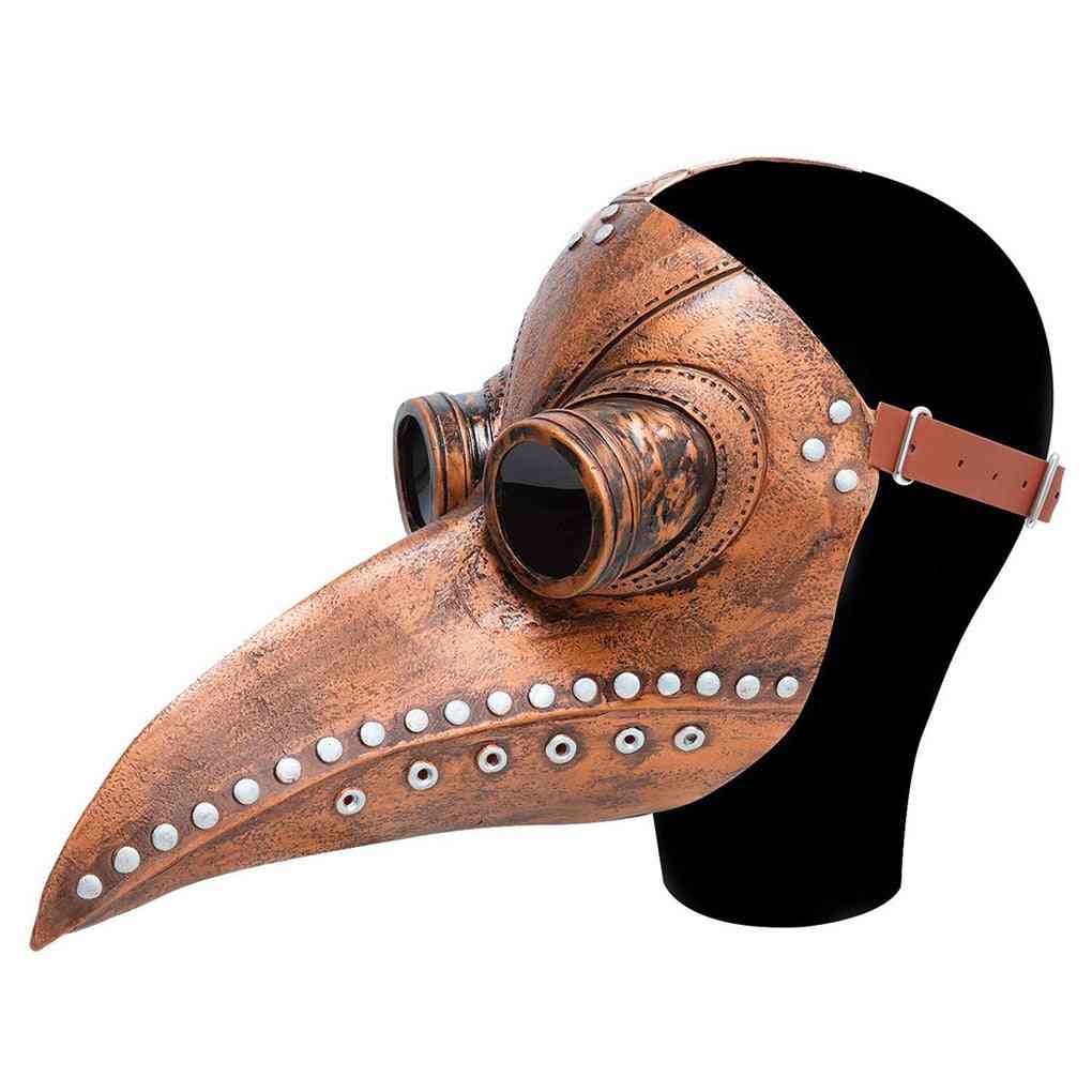 Funny Medieval Steampunk Plague Doctor Bird Mask
