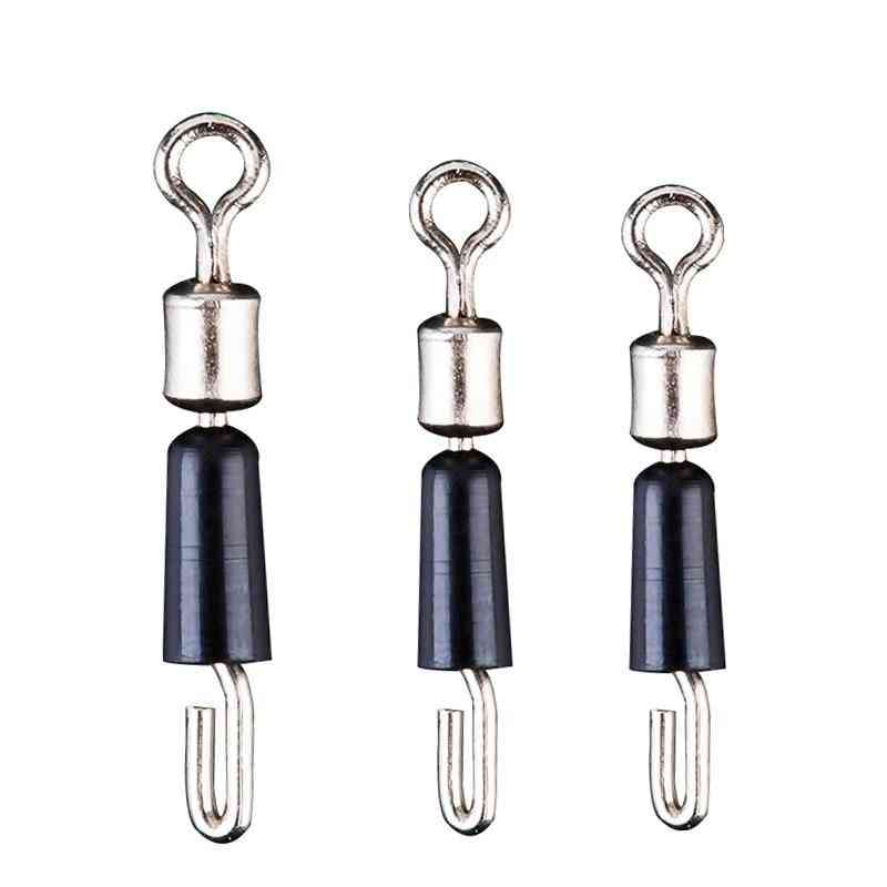 Bearing Swivel Fishing Hook Fast Connector Solid Rings Rolling