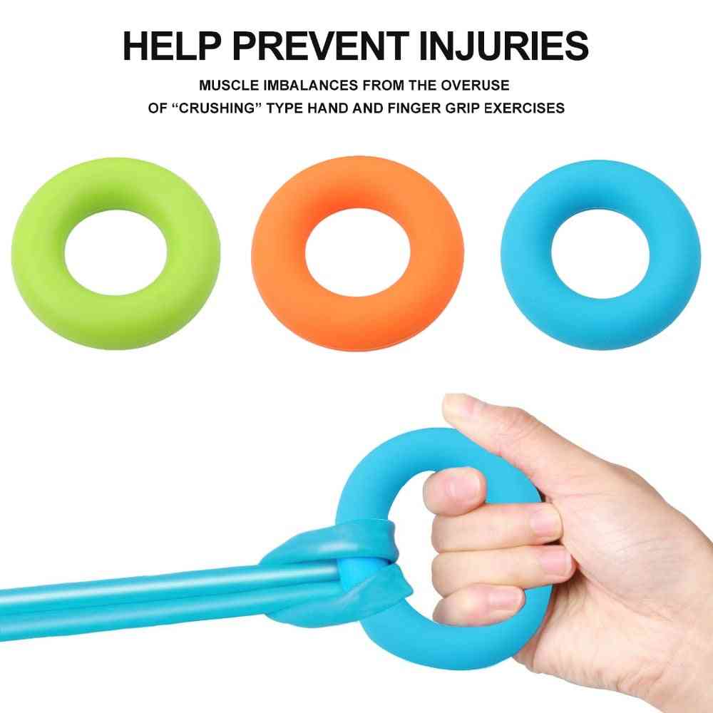 Strength Hand Grip Ring Muscle Power Training Rubber