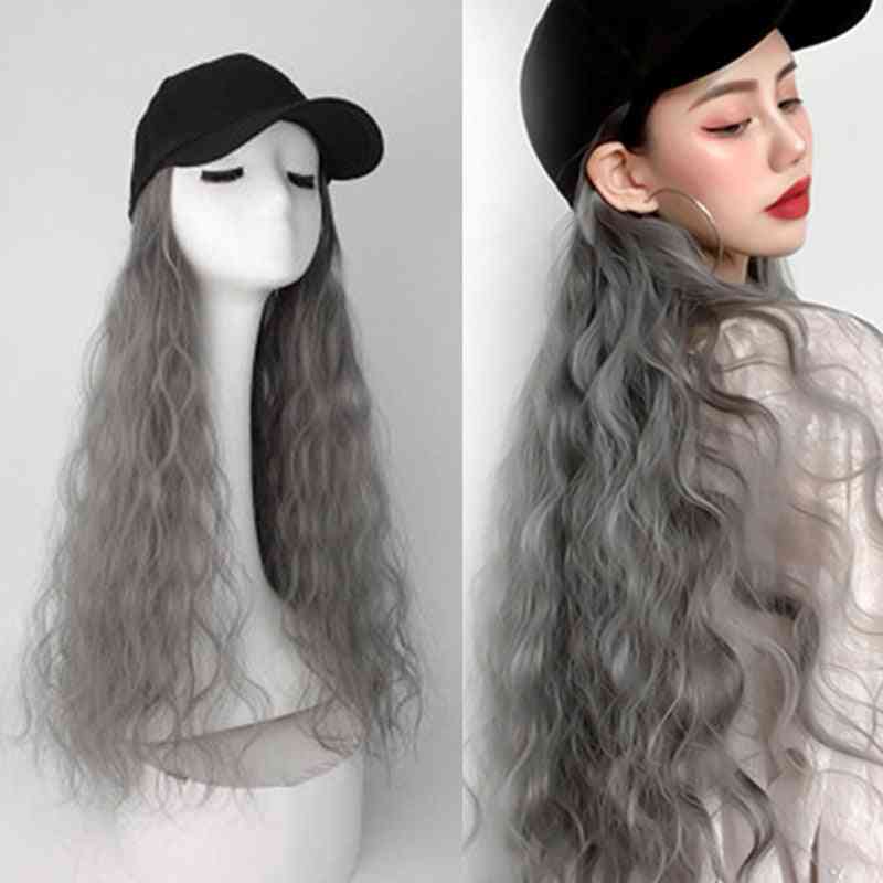 Fashion Hat, Long Curly Baseball Easy For Girl