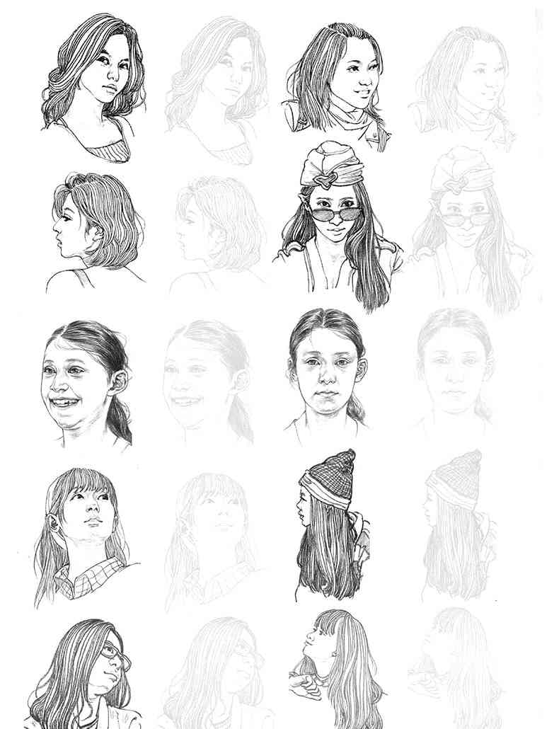 Basic Knowledge Series Character Sketch Line Drawing Tutorial Book