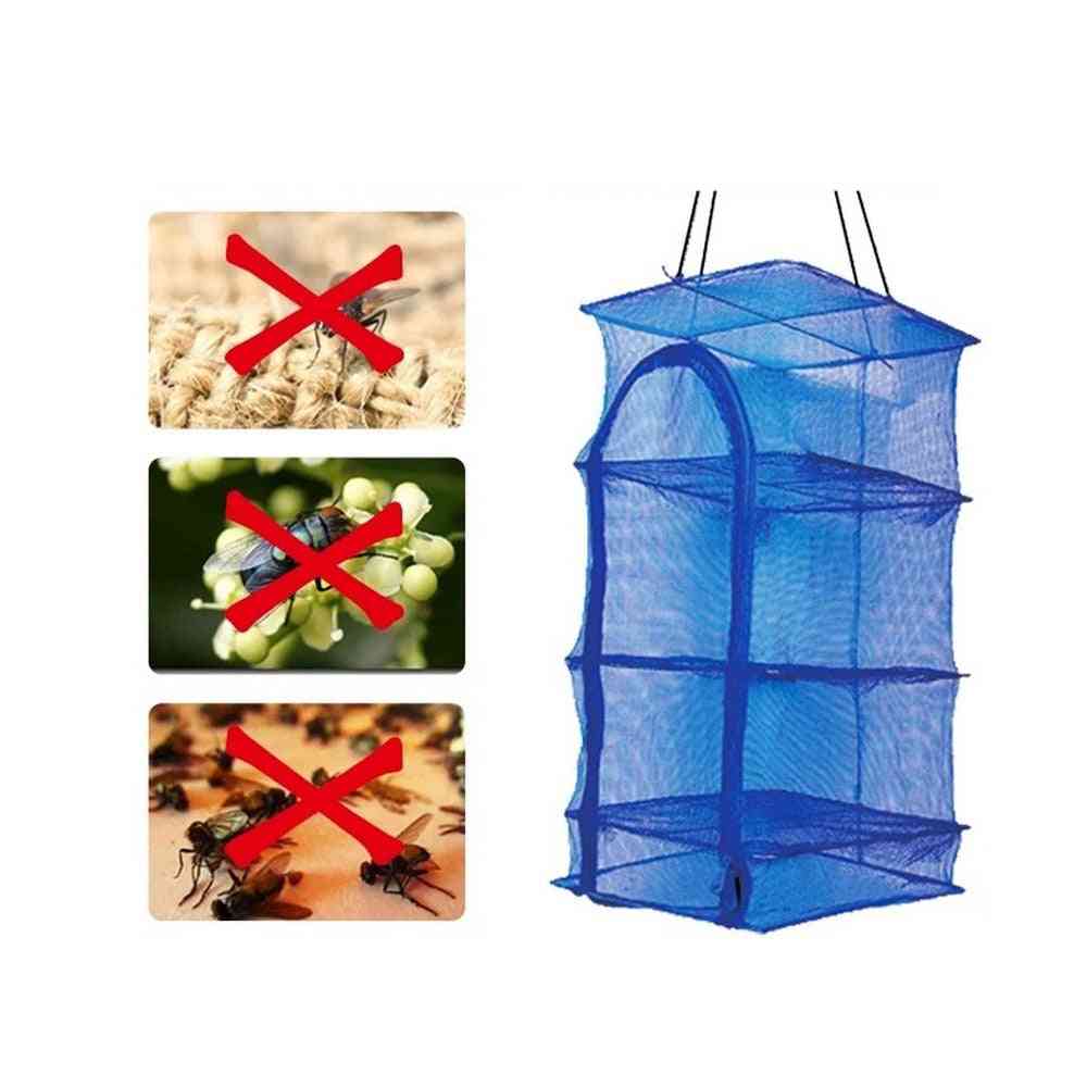 3/5 Layers- Fish Net Drying, Hanging Rack For Vegetable Fruit