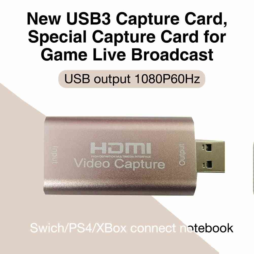 Usb 3.0 Audio Video Capture Card Adapter/recording Converter Device