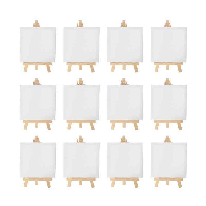 Mini Canvas- Artists Painting Craft, Drawing Small Table, Easel