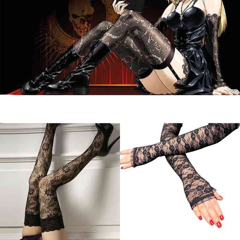 Stockings Cosplay Socks & Death Note Misa Amane Cosplay Gloves