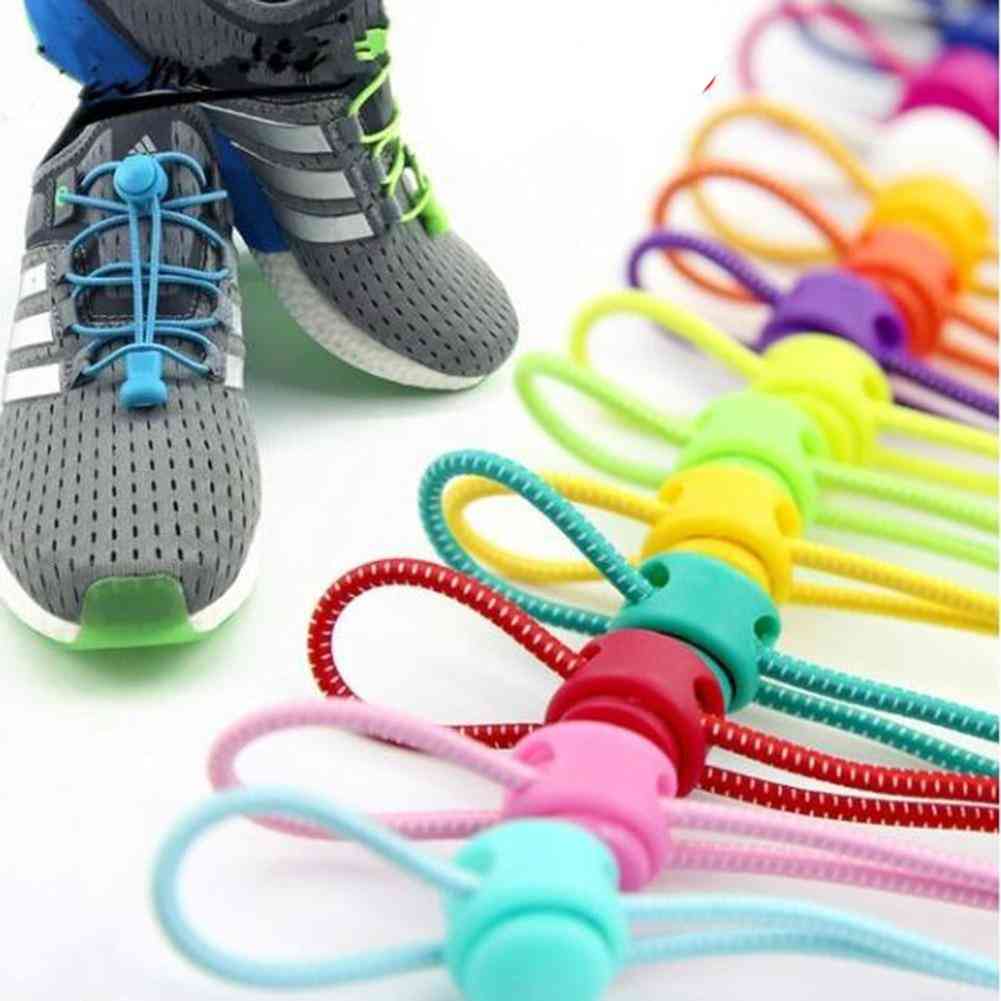 Stretching Lock Sneaker Silicone Elastic Shoelaces