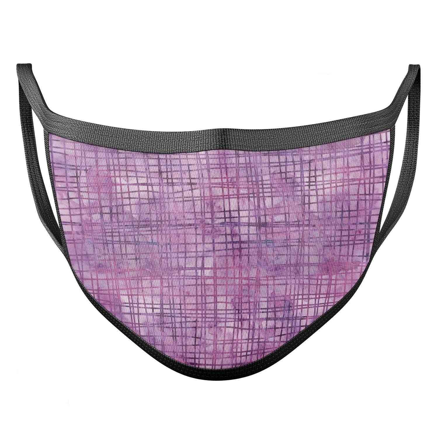 Purple Watercolor Cross Hatch -  Unisex Dust Masks