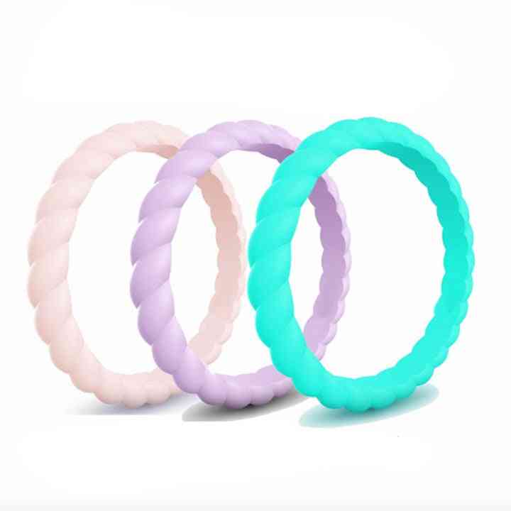 Finger Rubber- Crossfit Couple Silicone, Bands Rings, Women
