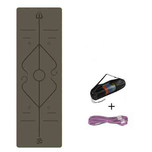 6mm Non-slip Yoga Mat With Position Line