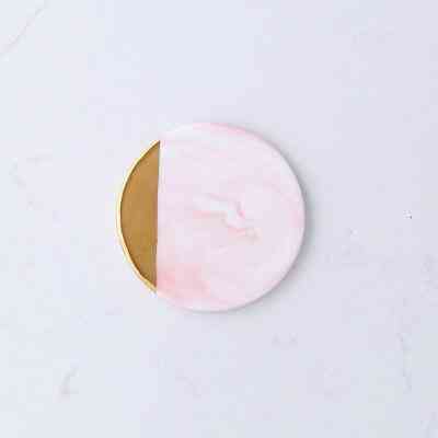 Lyx unika marmor rosa guld keramik underlägg underlägg porslin mattor