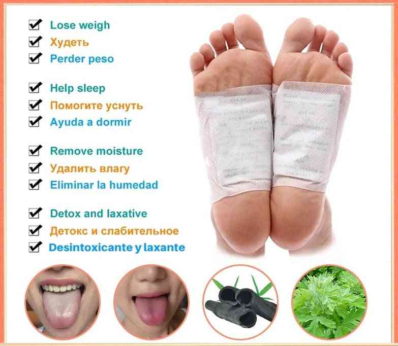 Foot Patches Wormwood Bamboo Charcoal Pads With Adhersive - Foot Care