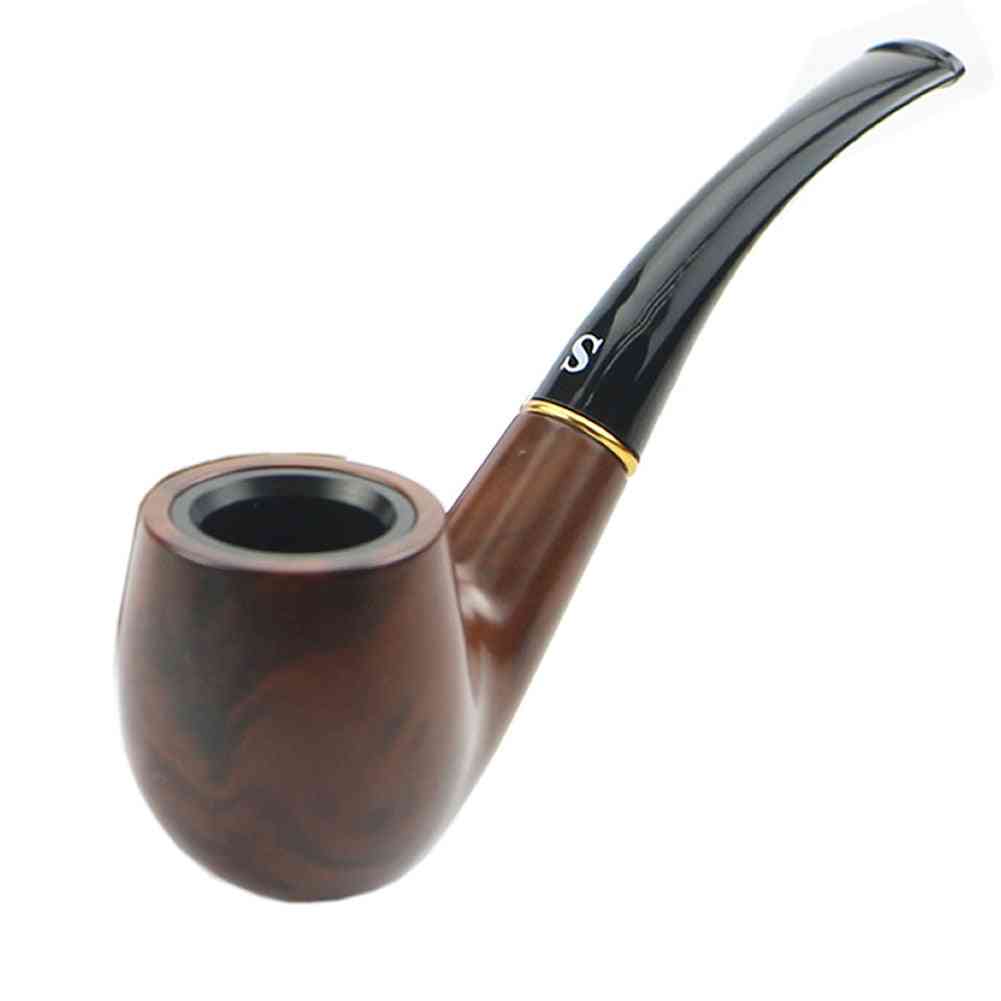 New Traditional Style Wood Nature Handmade Tobacco Smoking Pipe
