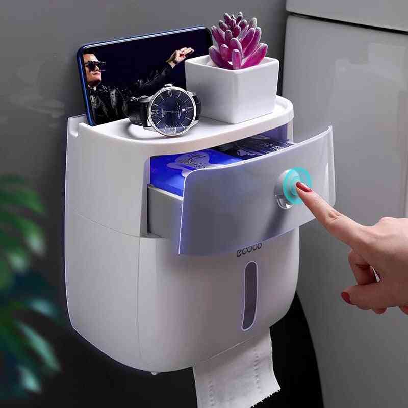 Waterproof Toilet Paper Holder, Plastic Paper Towels Box