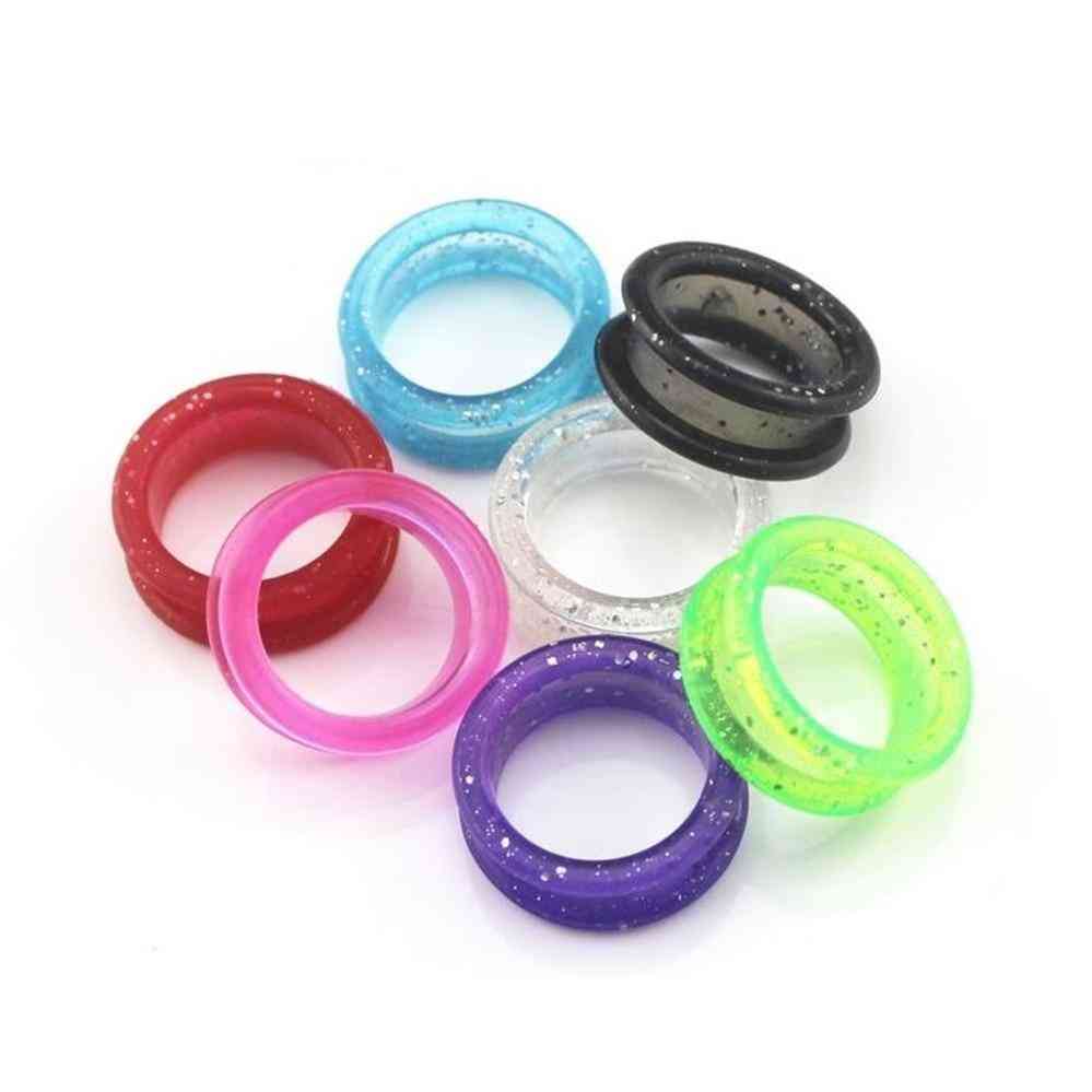 5pcs Colorful Silicone Finger Rings For Cat Dog Hair Scissors