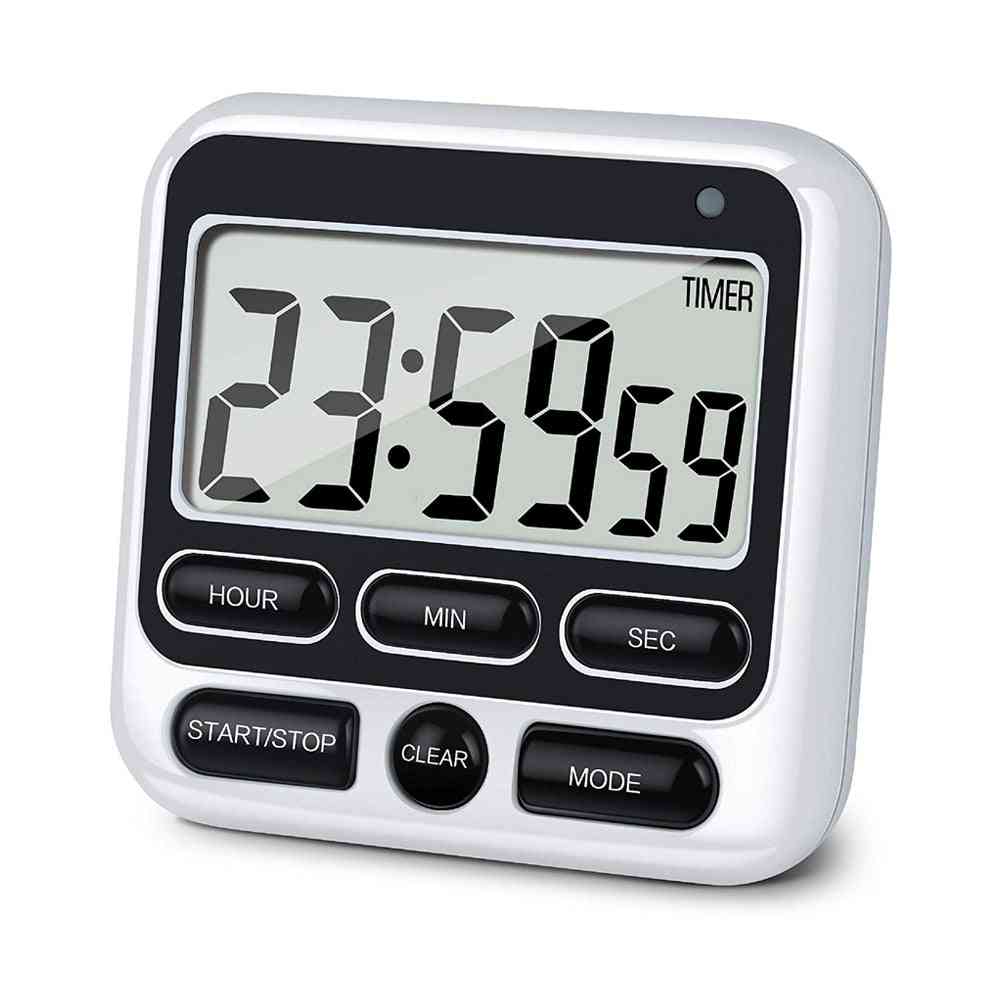 Large Display Digital Timer Square Alarm Clock