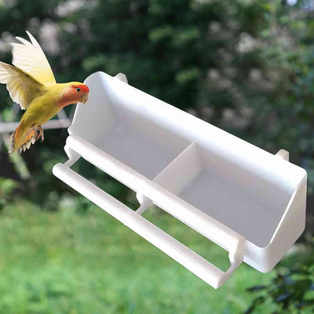 Pet Bird Feeder Hanging Food Water Bowl For Pigeons Birds Cage Feeding Tools