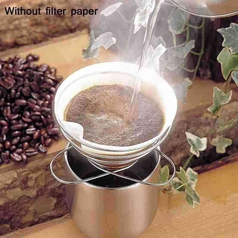 Reusable Steel Coffee Dripper Paperless Maker