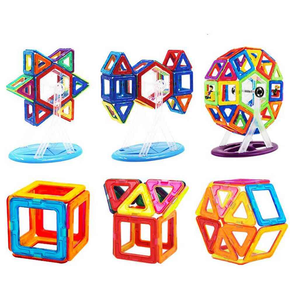 Magnetiske gør-det-selv byggeklodser dele byggelegetøj til småbørn designer magnetisk