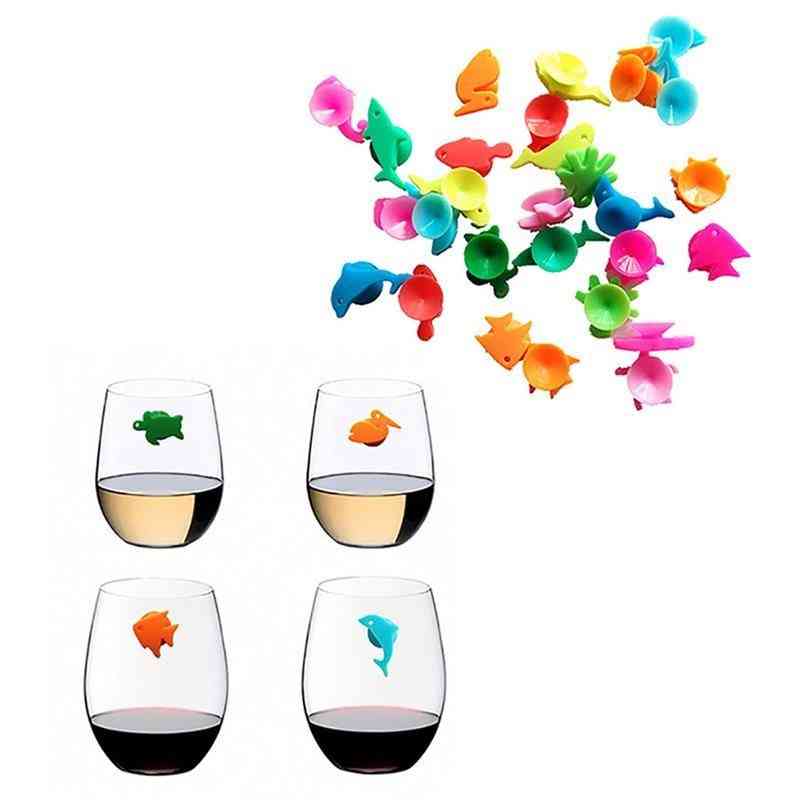 Creative Cute Suction Marine Animals Wine Glass