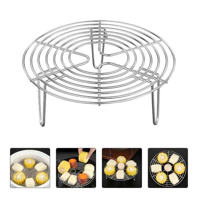 Stainless Steel Steamer Rack, Heavy Duty Round Durable Pot Pan