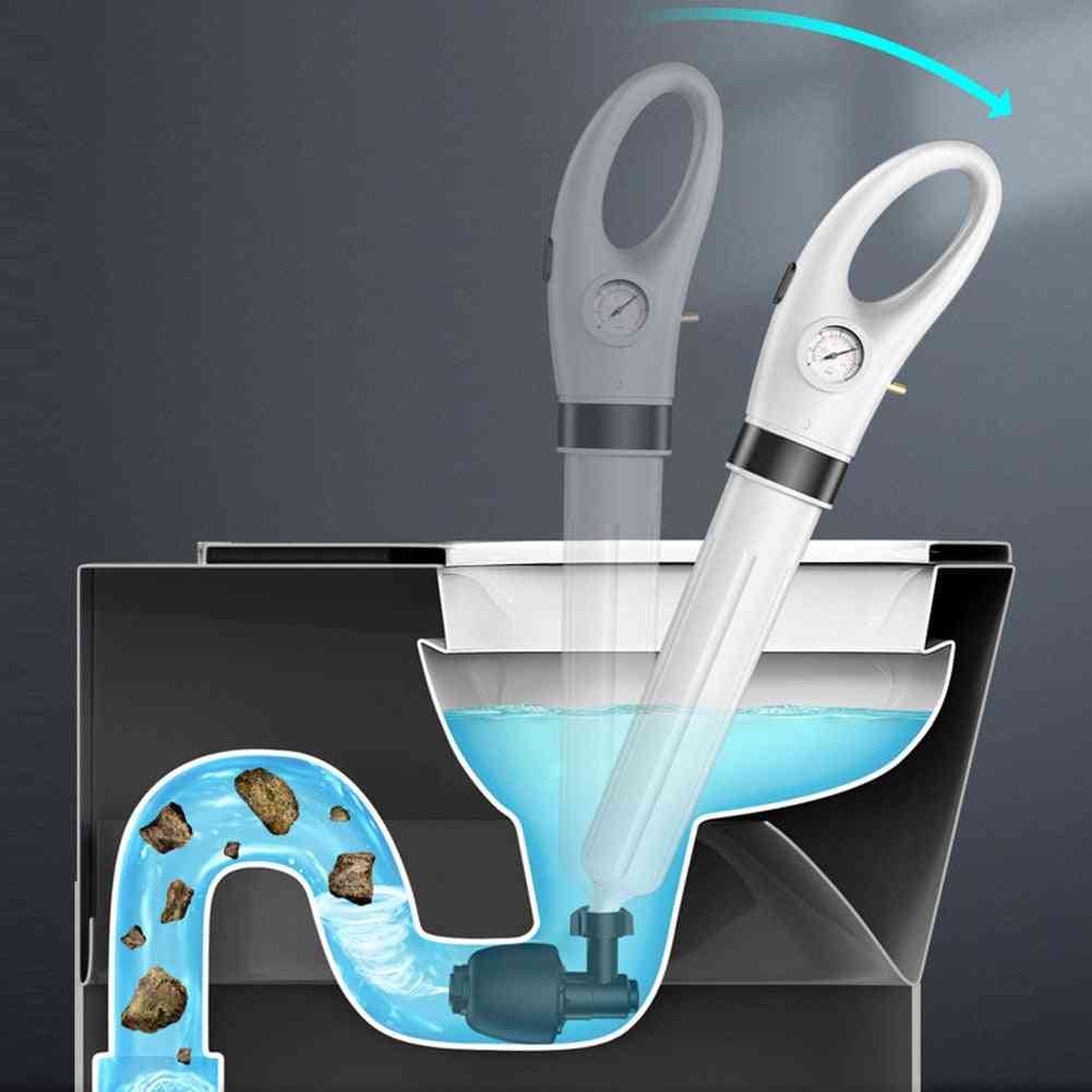 Högtryckstvätt luftavlopp pneumatiska muddringsverktyg för toalett