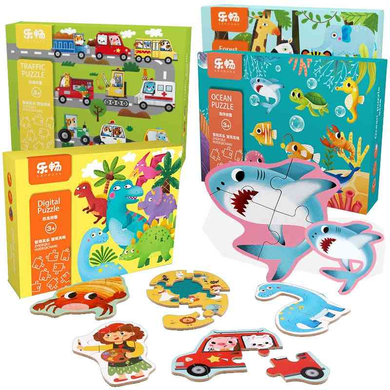 Dinosaurs & Vehicles Wooden Jigsaw Puzzle