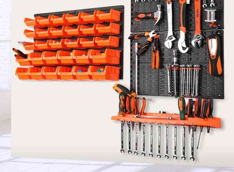 Wall-mounted Storage Bin Rack Tool