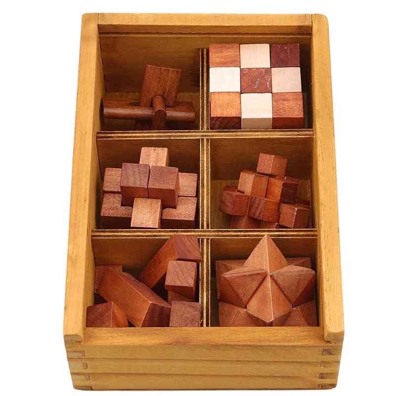 Uusi design kong ming lock puinen pulmapeli