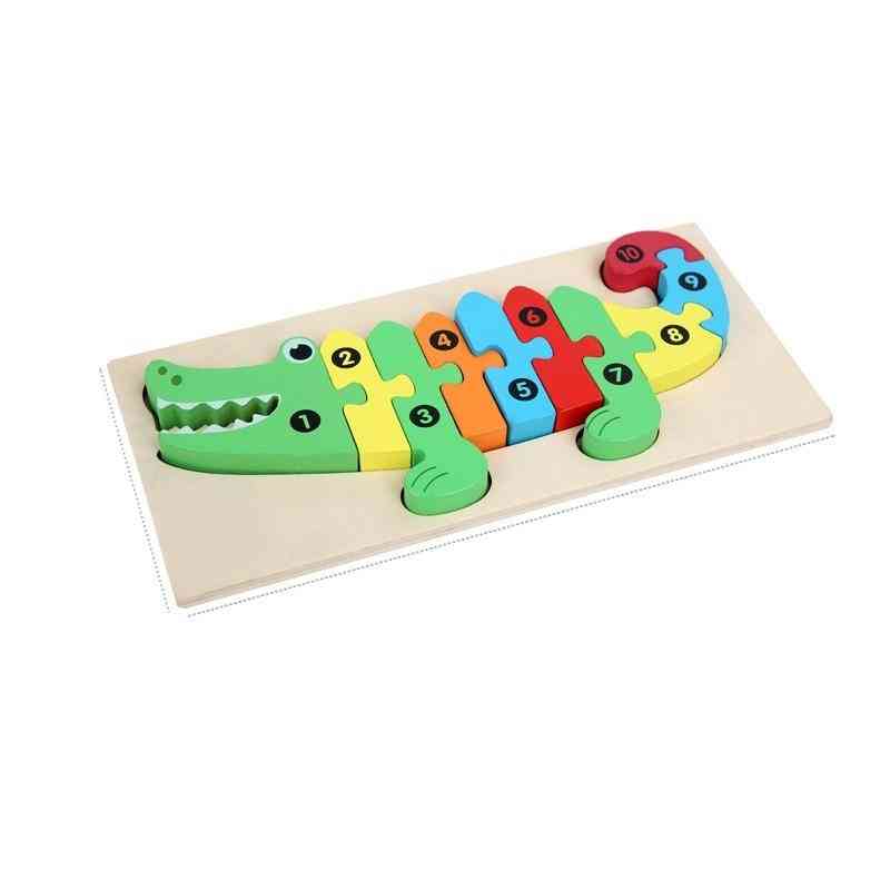Children  Jigsaw Puzzles 1-2-3-4 Years Wooden Educational Puzzles