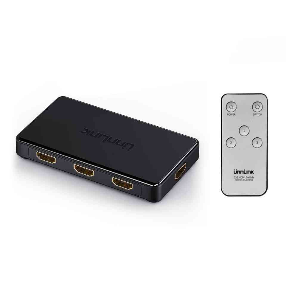 Unnlink Hdmi Switch 3x1 5x1 For Smart Led Tv