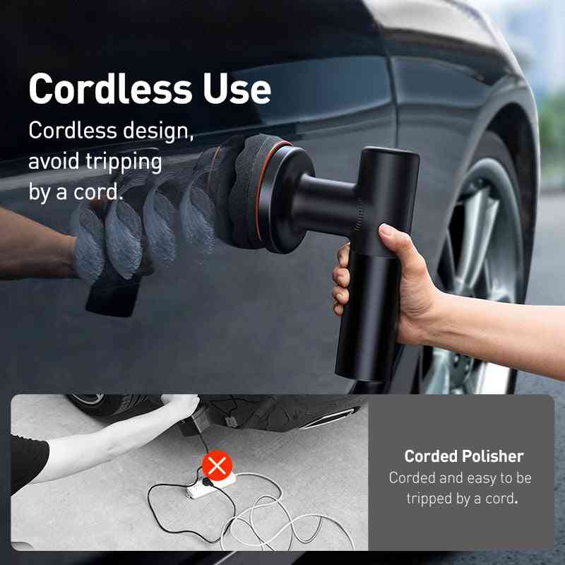Electric Wireless Polisher Auto Waxing Tools Accessories