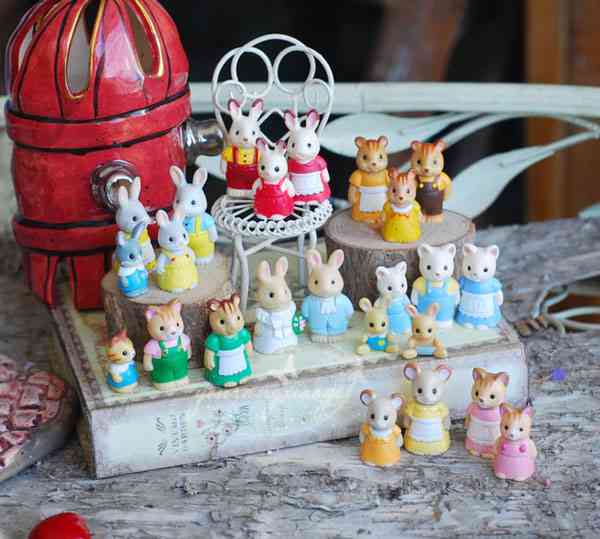 Mini sød kawaii killing bunny bear dukke børnelegetøj