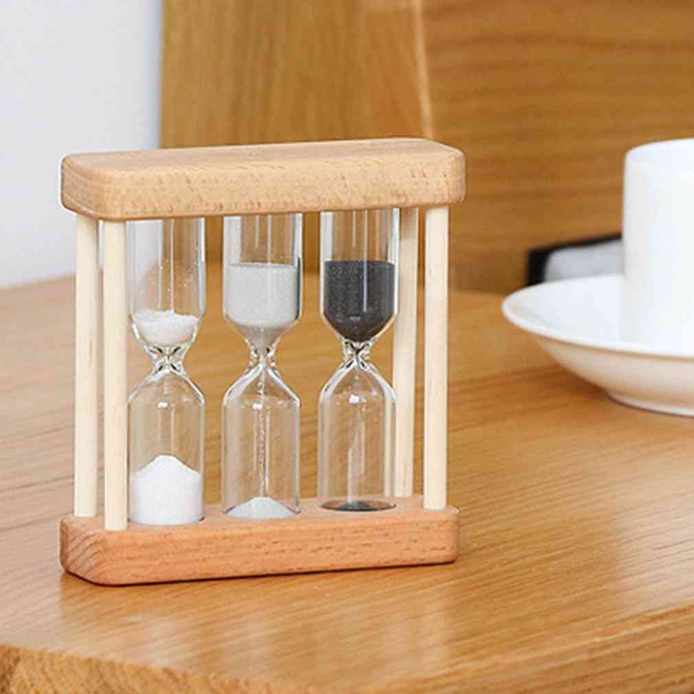 Minute Wooden Sand Glass Hourglass Timer Clock Home Decor
