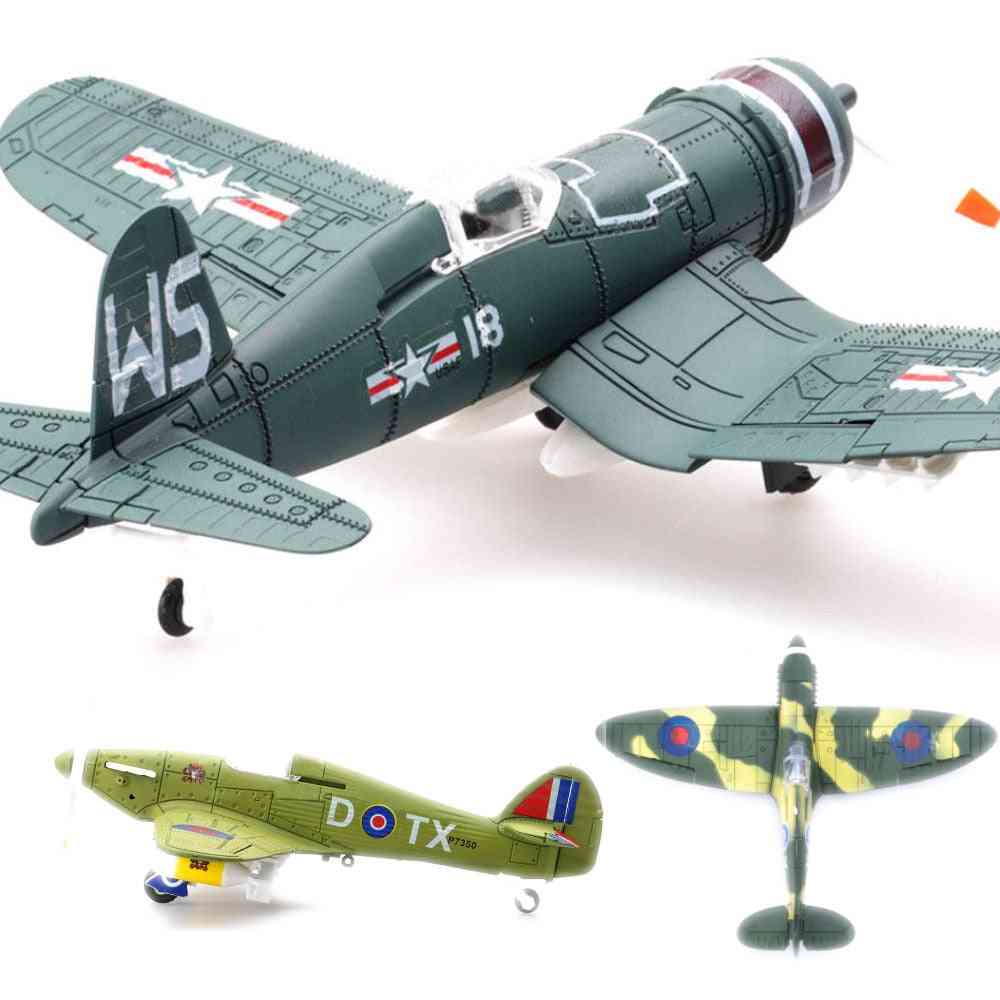 1/48 Scale World War Us Navy F4u Corsair Fighter Plastic Aircraft Airplane Assembly Model Airplane Random Color