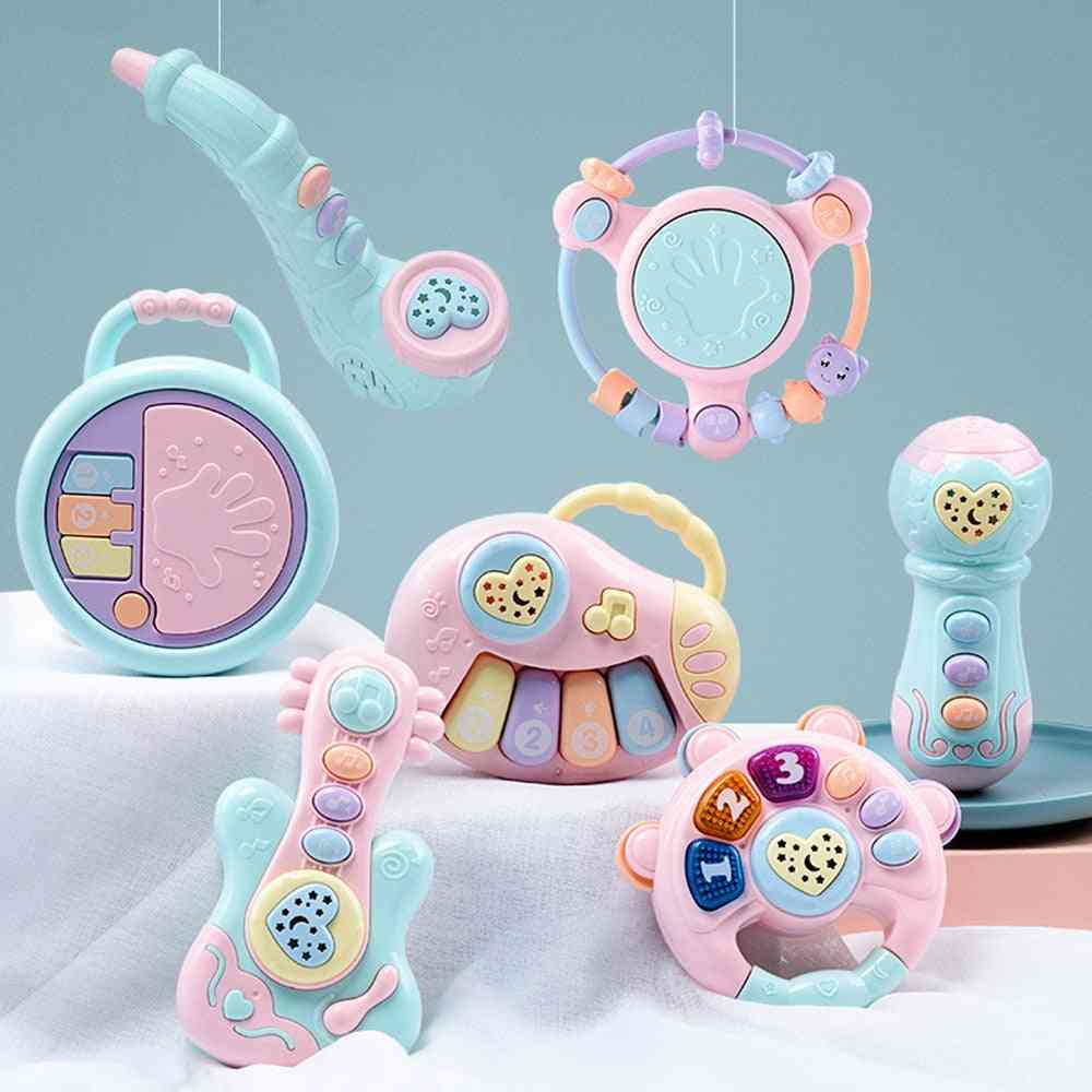 Colorful Projection Musical Baby Rattles