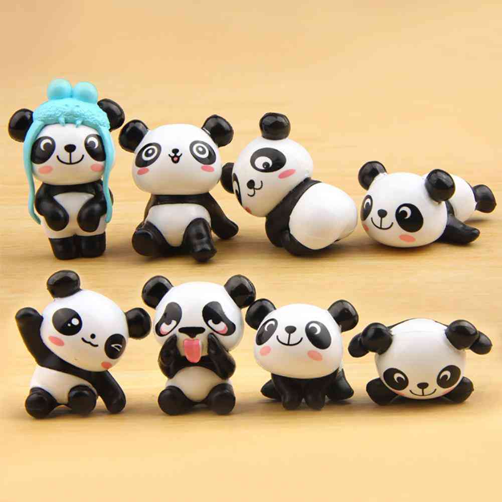 Cute Cartoon Panda Toy Figurines
