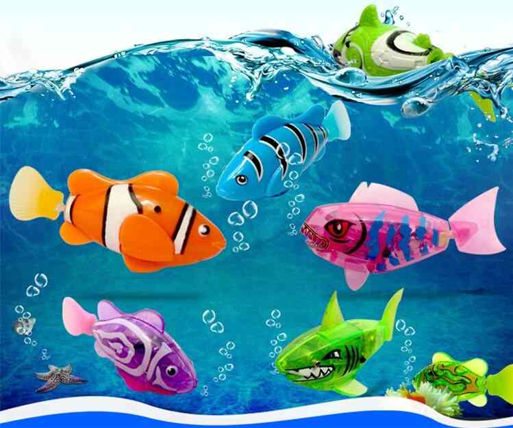 Funny Swimming Electronic Fish Activated Battery