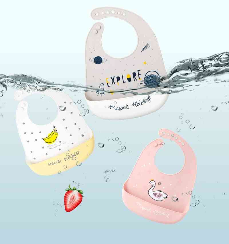 Soft Silicone Baby Bibs Stuff Waterproof Bib Feeding
