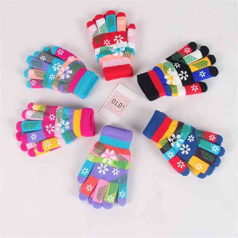 Cute Christmas Kids Winter Thick Warm Gloves