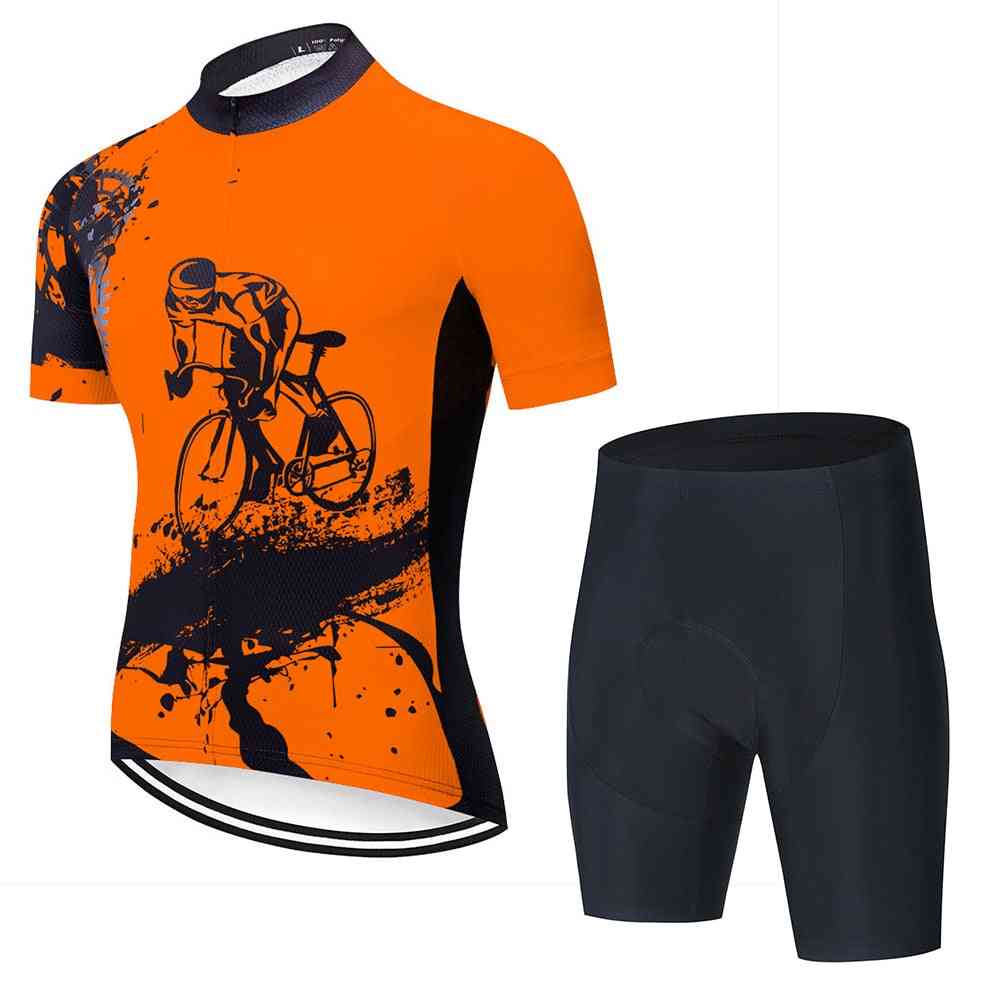 Summer Cycling Jersey Set, Road Bicycle Jerseys