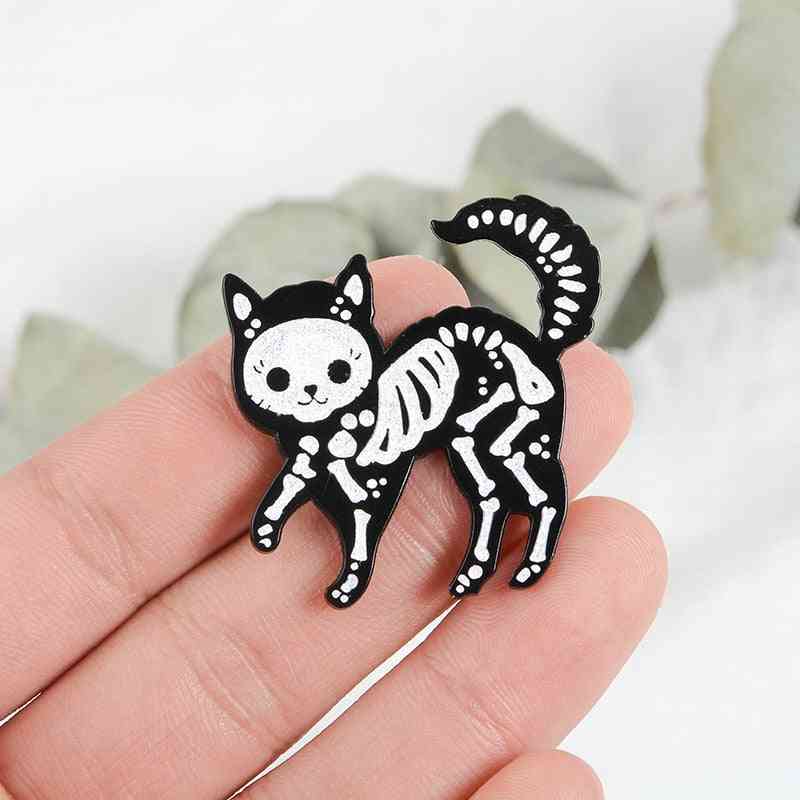 Gothic Pins Horror Brooches Leather Jackets Accessories
