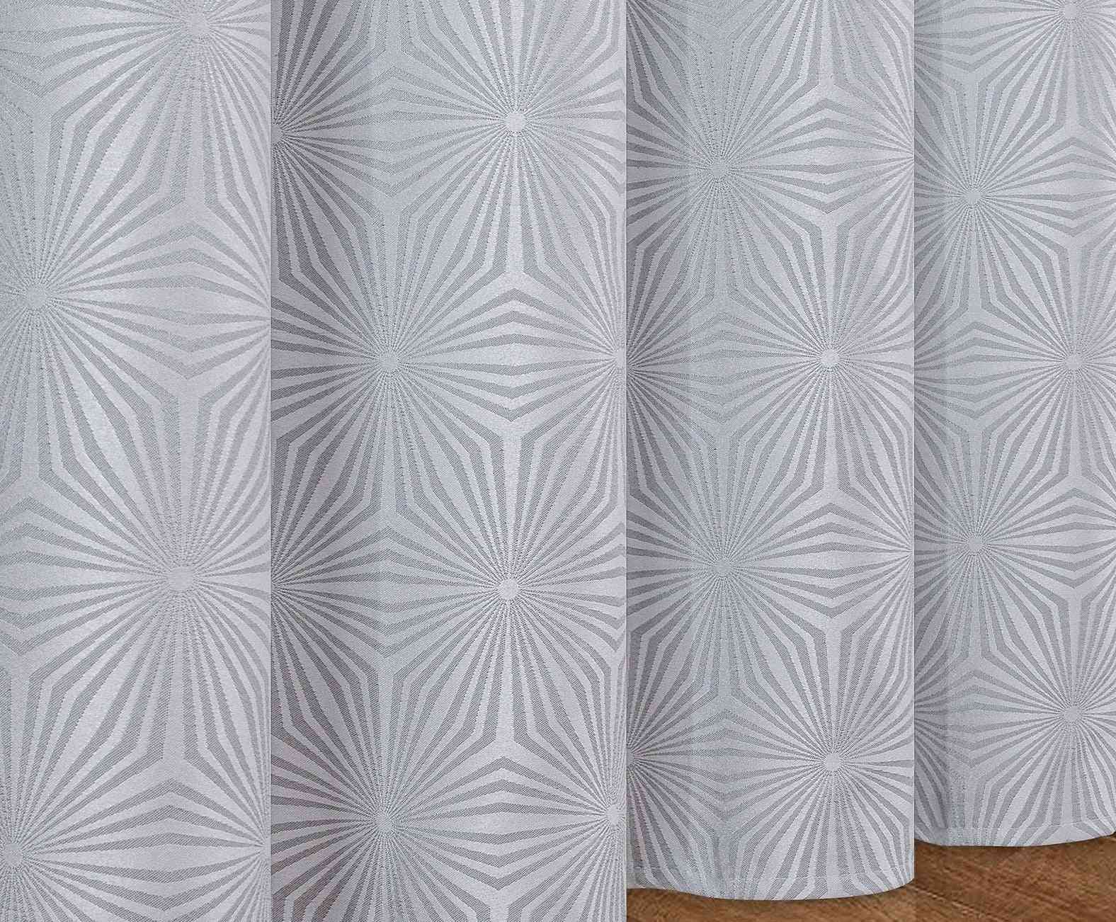 Luxury Geometric Pattern- Elegant Window, Treatments Jacquard Curtains